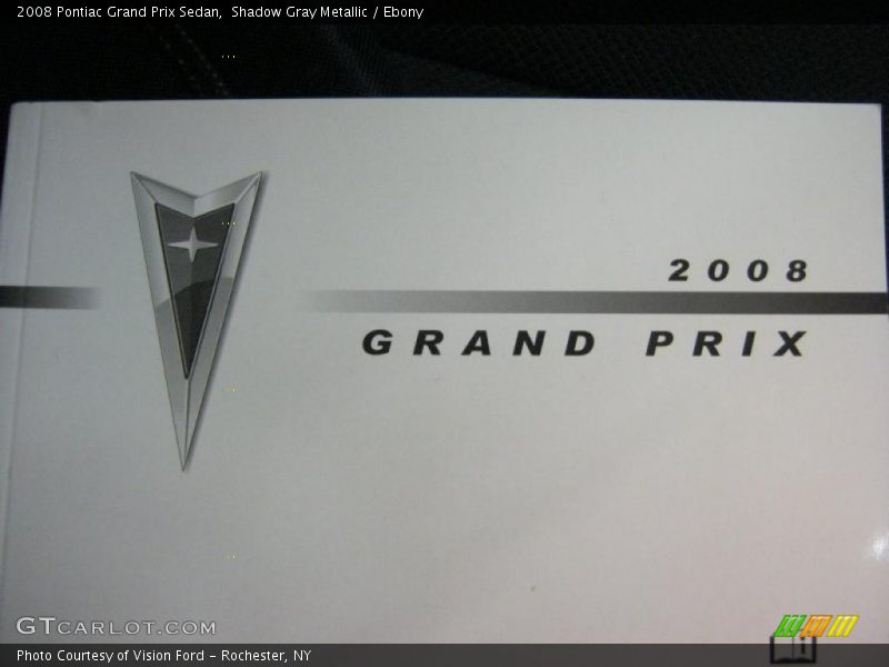 Shadow Gray Metallic / Ebony 2008 Pontiac Grand Prix Sedan
