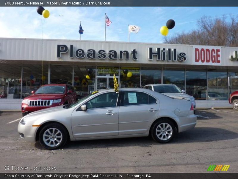 Vapor Silver Metallic / Dark Charcoal 2008 Mercury Milan I4