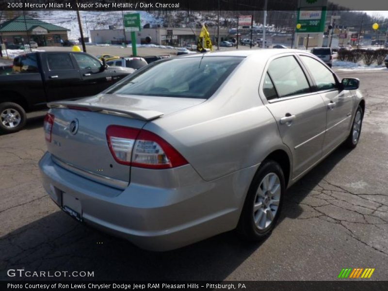 Vapor Silver Metallic / Dark Charcoal 2008 Mercury Milan I4