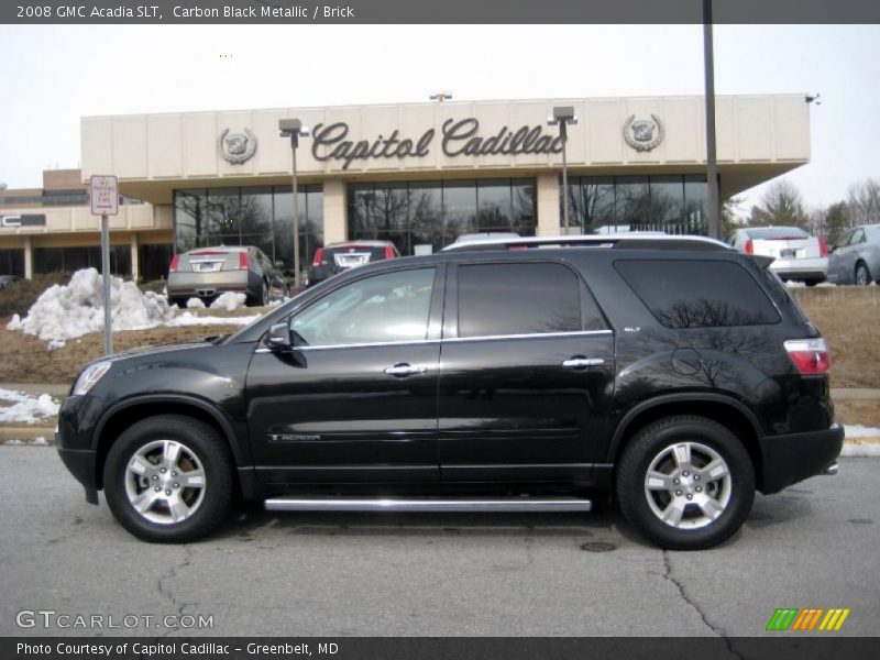 Carbon Black Metallic / Brick 2008 GMC Acadia SLT
