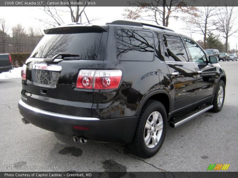 Carbon Black Metallic / Brick 2008 GMC Acadia SLT