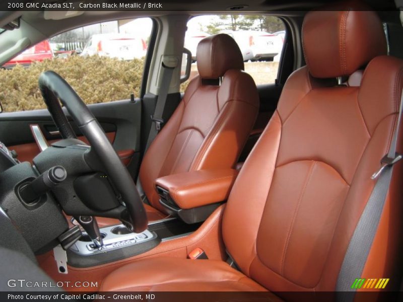 Carbon Black Metallic / Brick 2008 GMC Acadia SLT