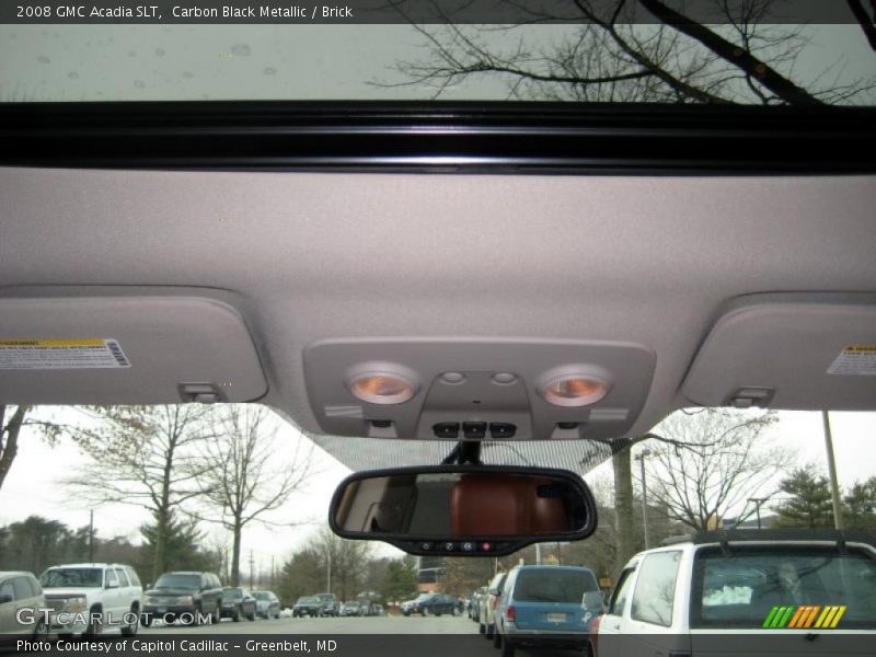Carbon Black Metallic / Brick 2008 GMC Acadia SLT