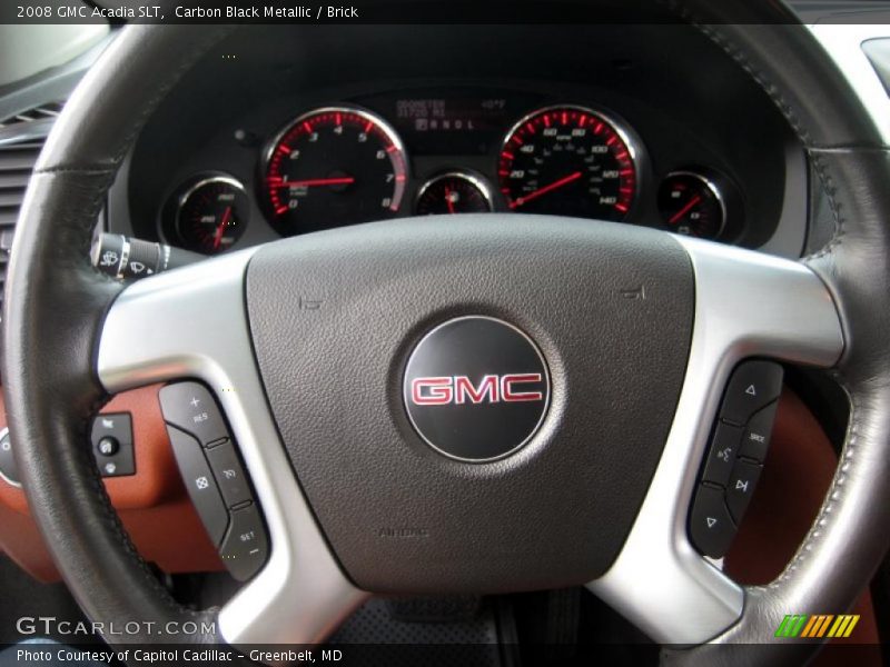 Carbon Black Metallic / Brick 2008 GMC Acadia SLT