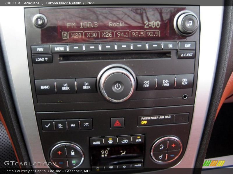 Carbon Black Metallic / Brick 2008 GMC Acadia SLT