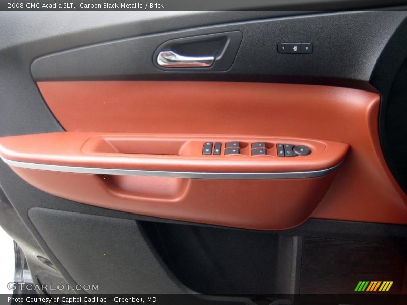 Carbon Black Metallic / Brick 2008 GMC Acadia SLT