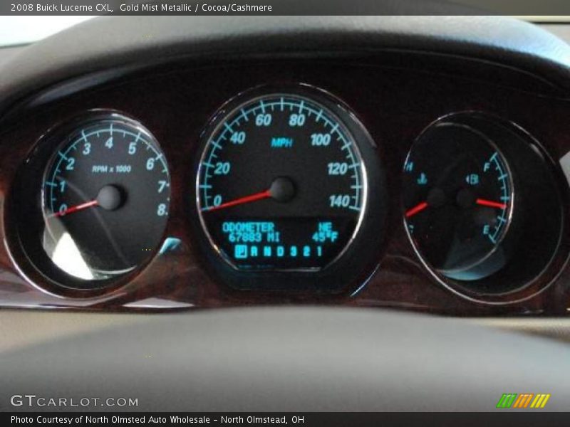 Gold Mist Metallic / Cocoa/Cashmere 2008 Buick Lucerne CXL