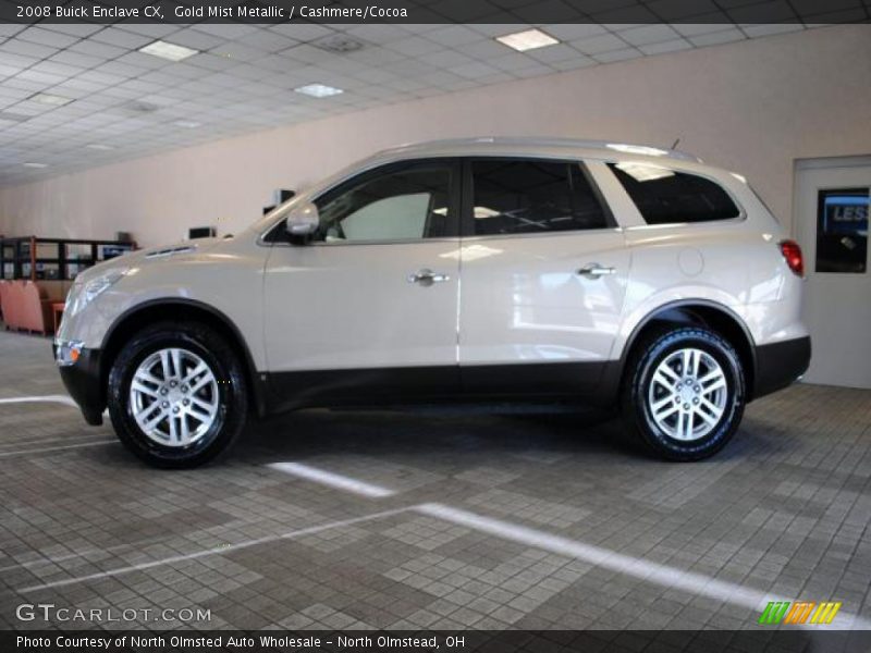 Gold Mist Metallic / Cashmere/Cocoa 2008 Buick Enclave CX