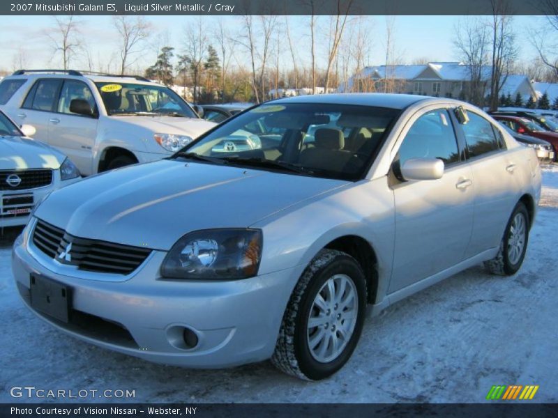 Liquid Silver Metallic / Gray 2007 Mitsubishi Galant ES