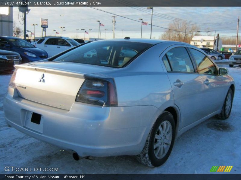 Liquid Silver Metallic / Gray 2007 Mitsubishi Galant ES