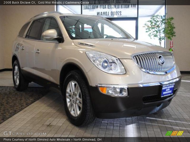 Gold Mist Metallic / Cashmere/Cocoa 2008 Buick Enclave CX