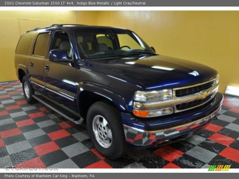 Indigo Blue Metallic / Light Gray/Neutral 2001 Chevrolet Suburban 1500 LT 4x4