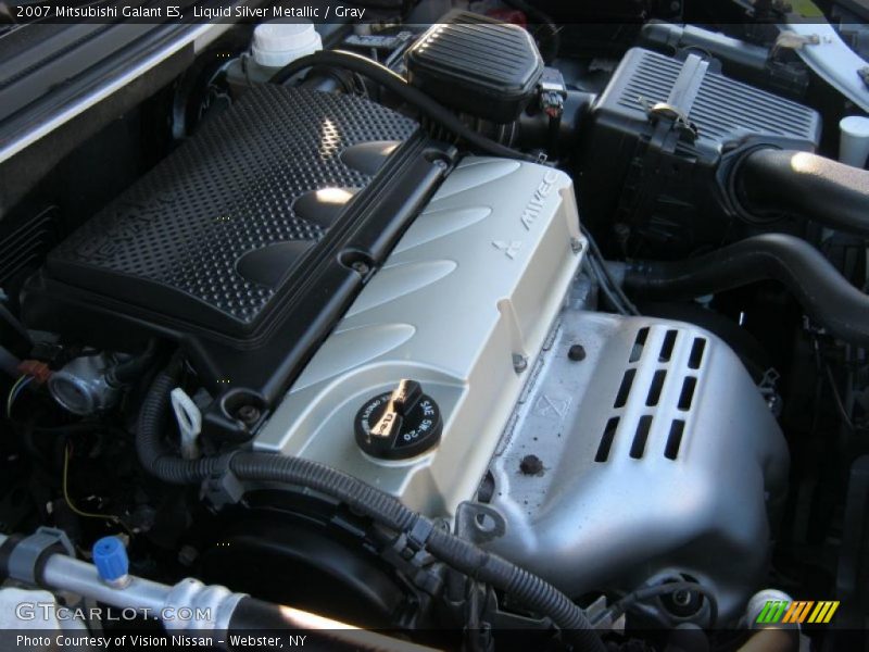 Liquid Silver Metallic / Gray 2007 Mitsubishi Galant ES