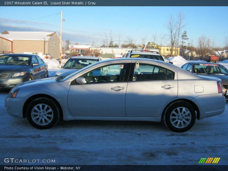 Liquid Silver Metallic / Gray 2007 Mitsubishi Galant ES