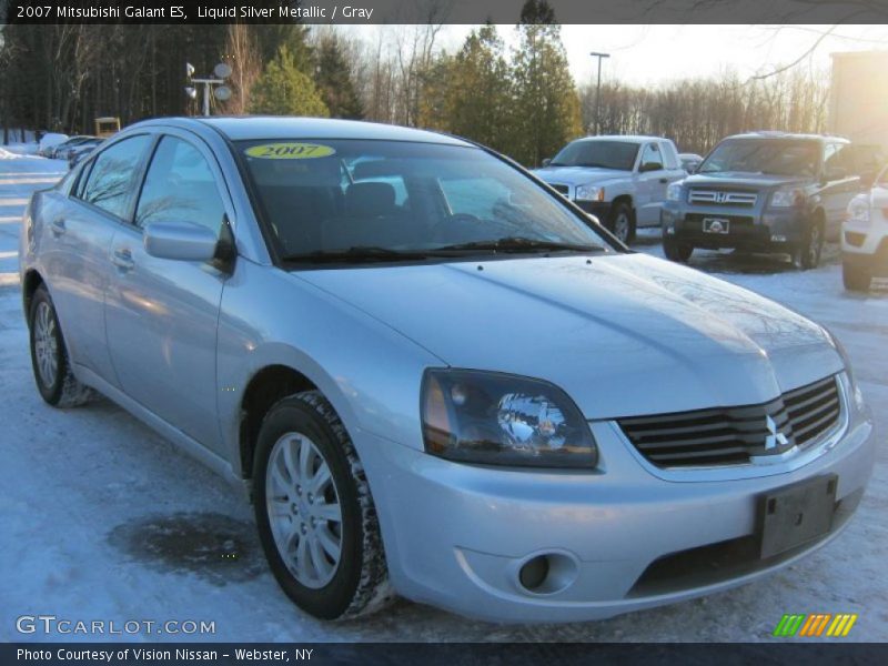 Liquid Silver Metallic / Gray 2007 Mitsubishi Galant ES