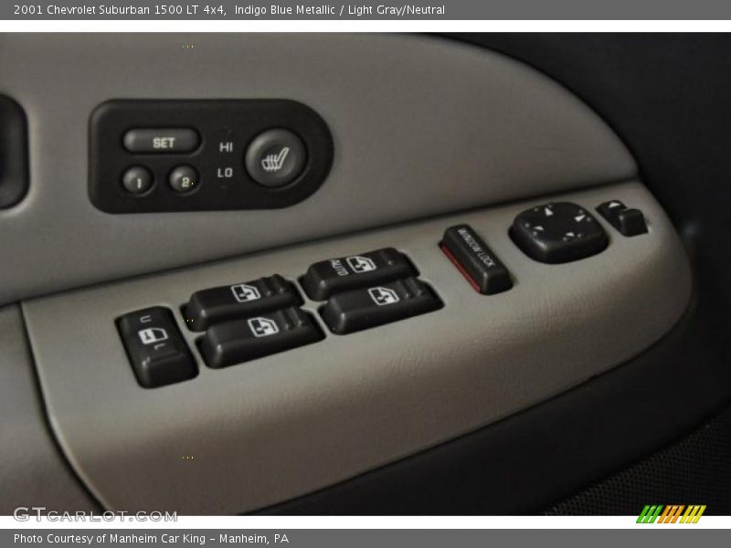 Indigo Blue Metallic / Light Gray/Neutral 2001 Chevrolet Suburban 1500 LT 4x4