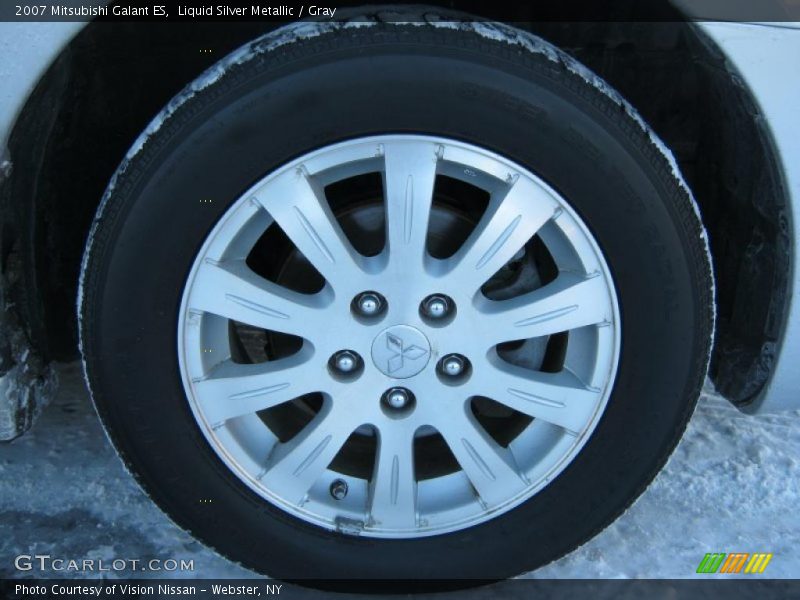 Liquid Silver Metallic / Gray 2007 Mitsubishi Galant ES