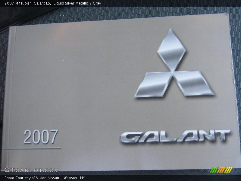 Liquid Silver Metallic / Gray 2007 Mitsubishi Galant ES