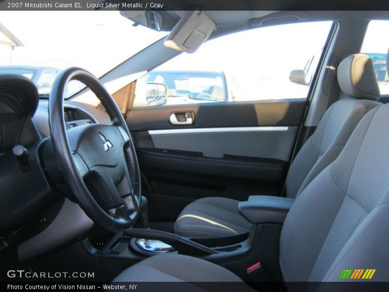 Liquid Silver Metallic / Gray 2007 Mitsubishi Galant ES