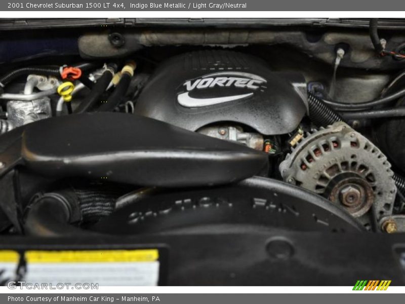 Indigo Blue Metallic / Light Gray/Neutral 2001 Chevrolet Suburban 1500 LT 4x4