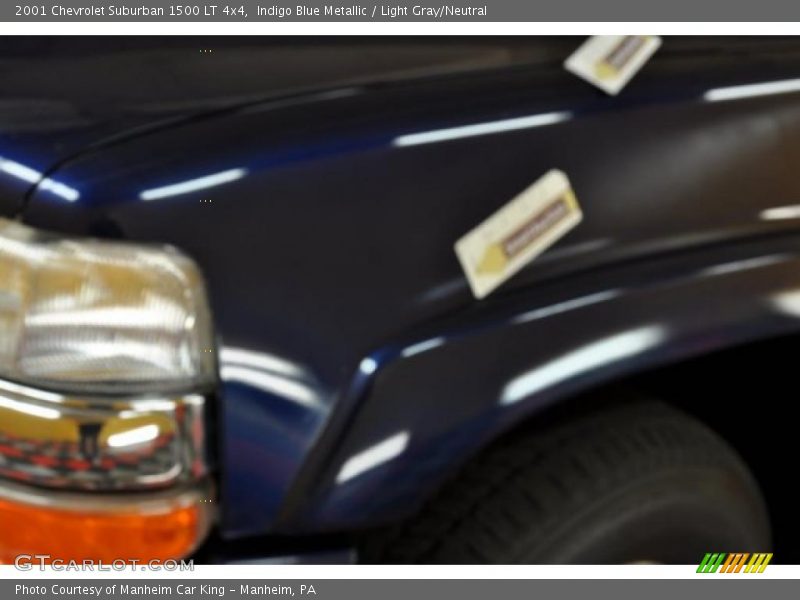 Indigo Blue Metallic / Light Gray/Neutral 2001 Chevrolet Suburban 1500 LT 4x4