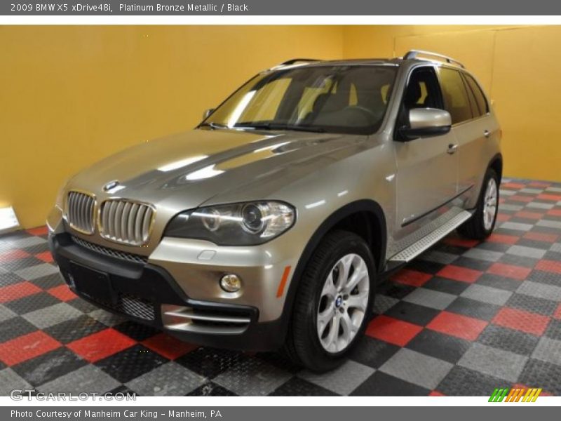 Platinum Bronze Metallic / Black 2009 BMW X5 xDrive48i