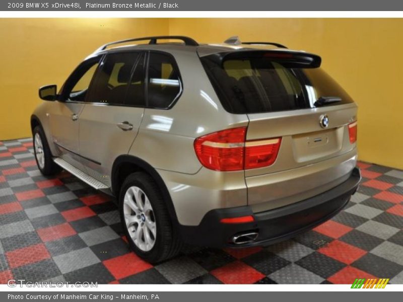 Platinum Bronze Metallic / Black 2009 BMW X5 xDrive48i