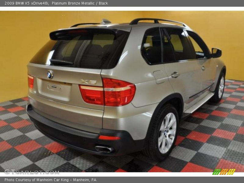 Platinum Bronze Metallic / Black 2009 BMW X5 xDrive48i
