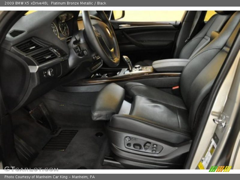 Platinum Bronze Metallic / Black 2009 BMW X5 xDrive48i