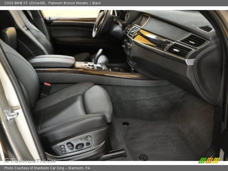 Platinum Bronze Metallic / Black 2009 BMW X5 xDrive48i
