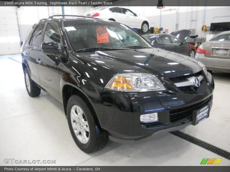 Nighthawk Black Pearl / Saddle/Black 2006 Acura MDX Touring