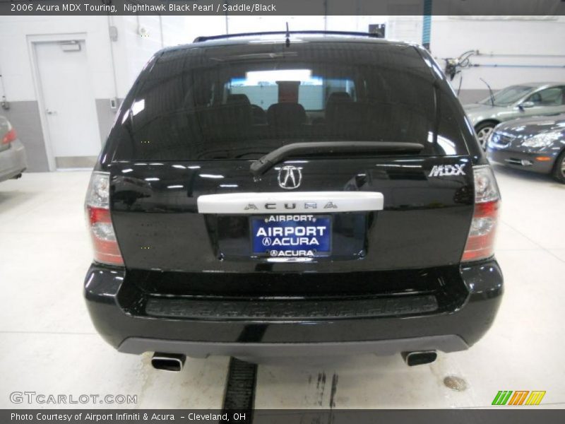 Nighthawk Black Pearl / Saddle/Black 2006 Acura MDX Touring