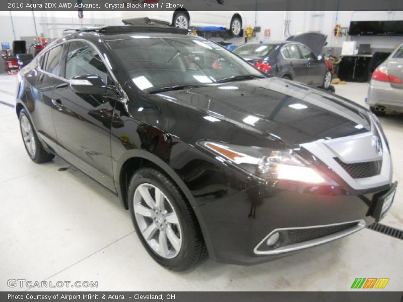 Crystal Black Pearl / Ebony 2010 Acura ZDX AWD Advance