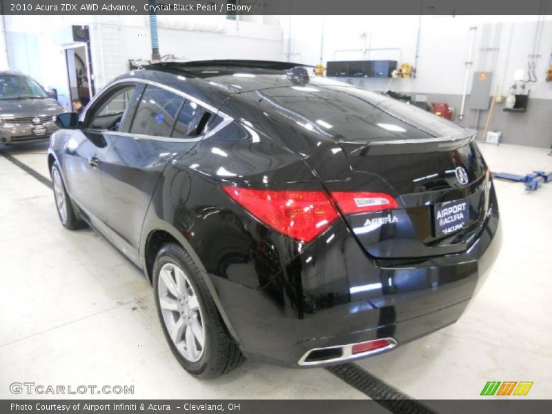 Crystal Black Pearl / Ebony 2010 Acura ZDX AWD Advance