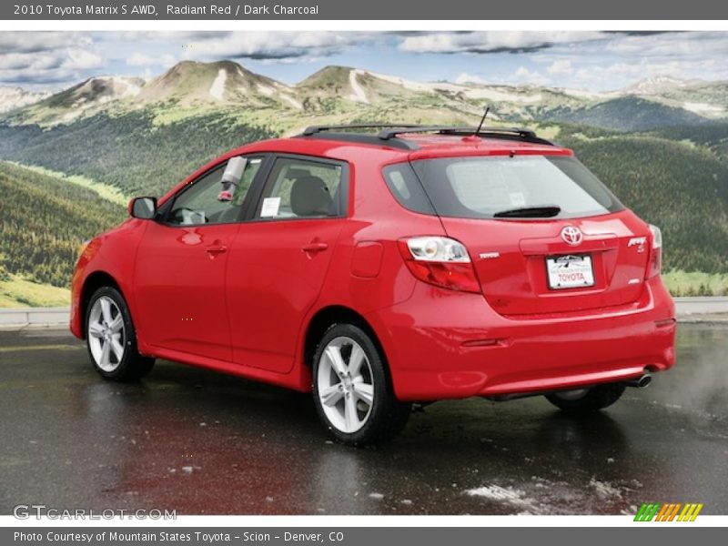 Radiant Red / Dark Charcoal 2010 Toyota Matrix S AWD