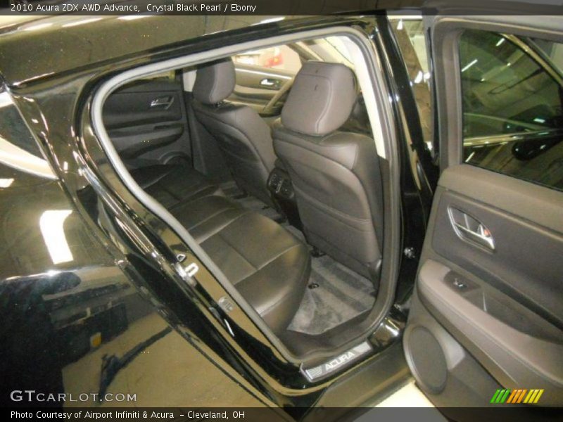 Crystal Black Pearl / Ebony 2010 Acura ZDX AWD Advance