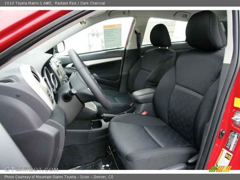  2010 Matrix S AWD Dark Charcoal Interior