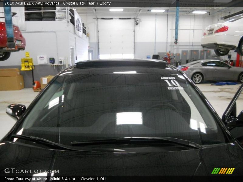 Crystal Black Pearl / Ebony 2010 Acura ZDX AWD Advance