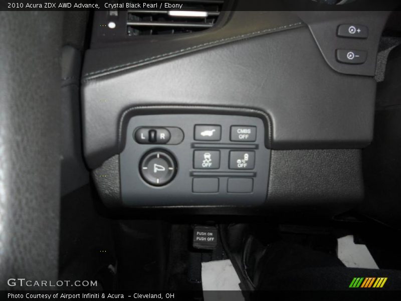 Crystal Black Pearl / Ebony 2010 Acura ZDX AWD Advance