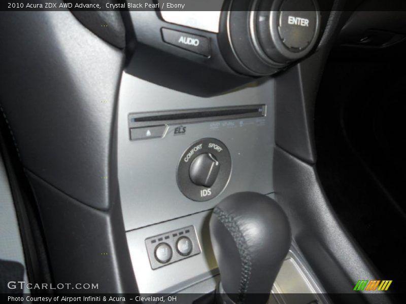 Crystal Black Pearl / Ebony 2010 Acura ZDX AWD Advance