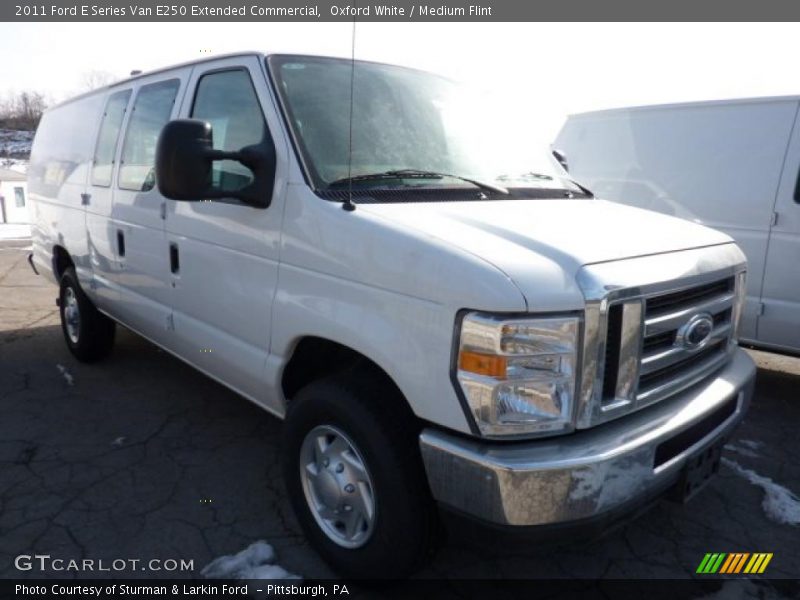 Oxford White / Medium Flint 2011 Ford E Series Van E250 Extended Commercial