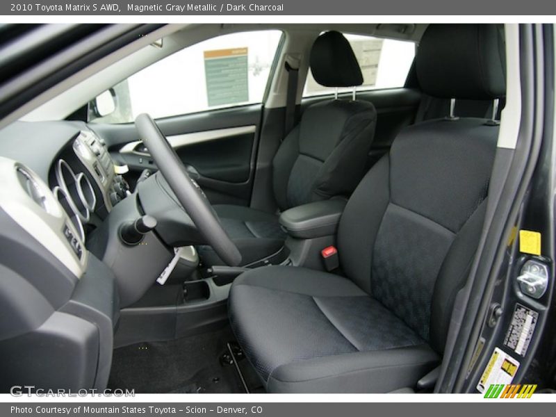  2010 Matrix S AWD Dark Charcoal Interior