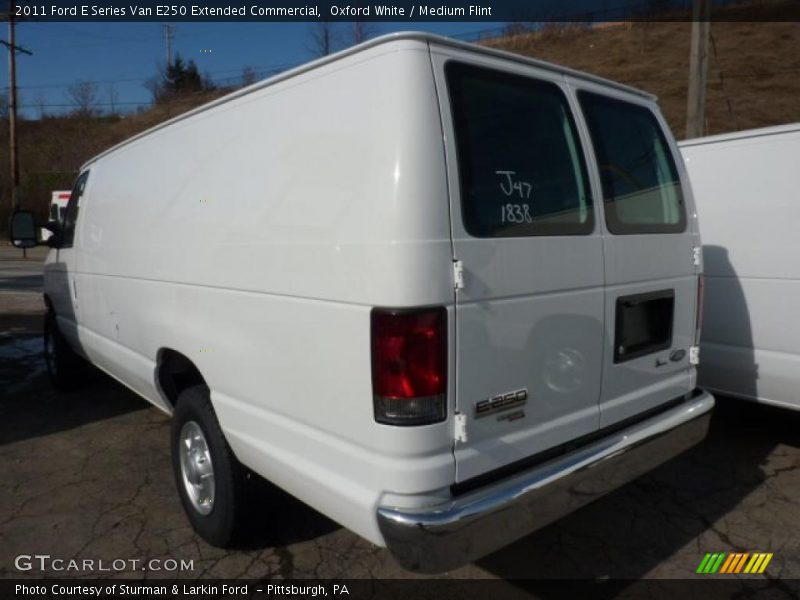 Oxford White / Medium Flint 2011 Ford E Series Van E250 Extended Commercial