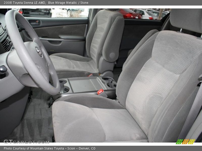 Blue Mirage Metallic / Stone 2008 Toyota Sienna LE AWD