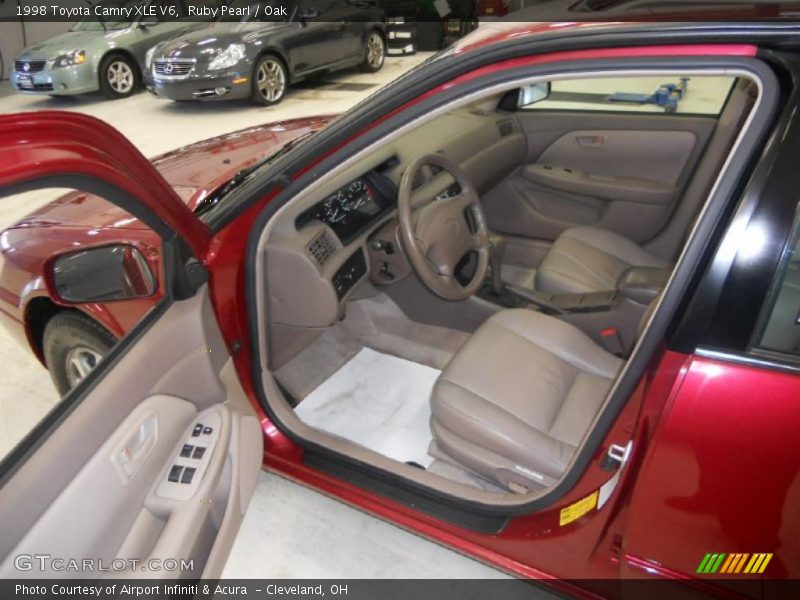Ruby Pearl / Oak 1998 Toyota Camry XLE V6