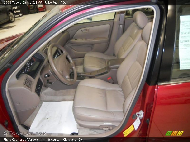 Ruby Pearl / Oak 1998 Toyota Camry XLE V6