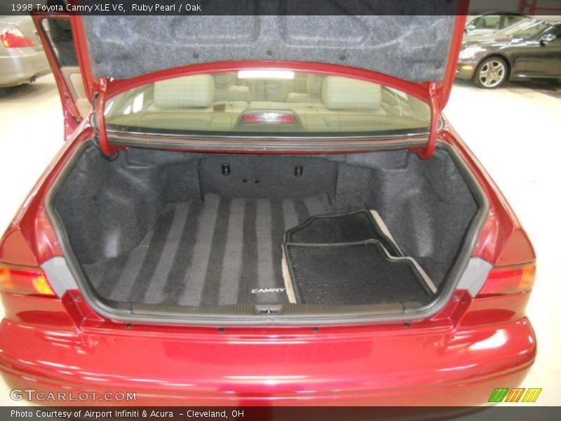 Ruby Pearl / Oak 1998 Toyota Camry XLE V6