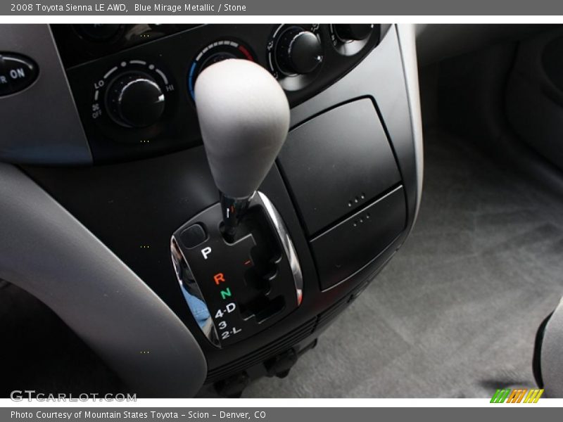  2008 Sienna LE AWD 5 Speed ECT-i Automatic Shifter
