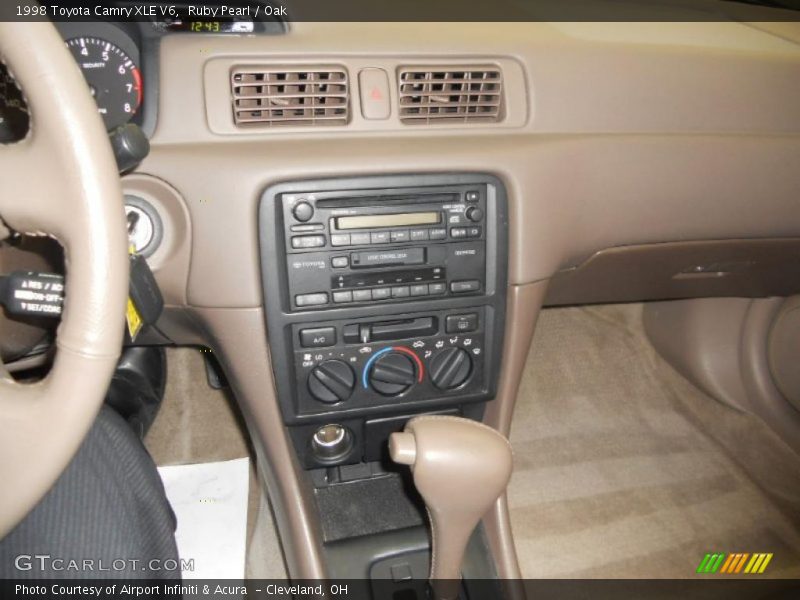 Ruby Pearl / Oak 1998 Toyota Camry XLE V6