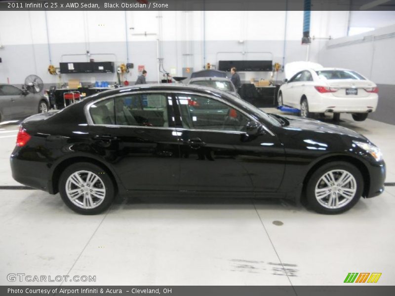 Black Obsidian / Stone 2011 Infiniti G 25 x AWD Sedan